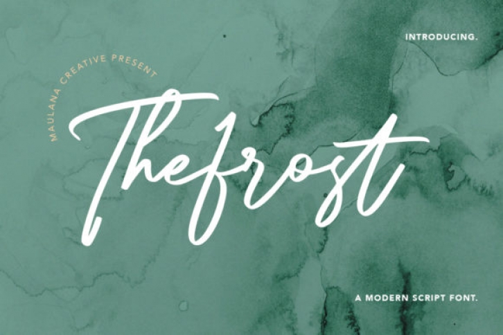 Thefrost Modern Script Font Font Download