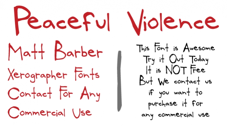 PeacefulViolence Font Download