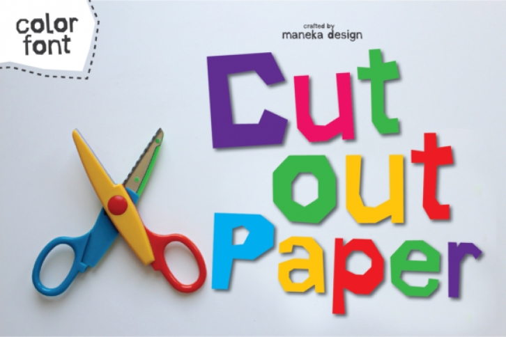 Cut out Paper Font Download