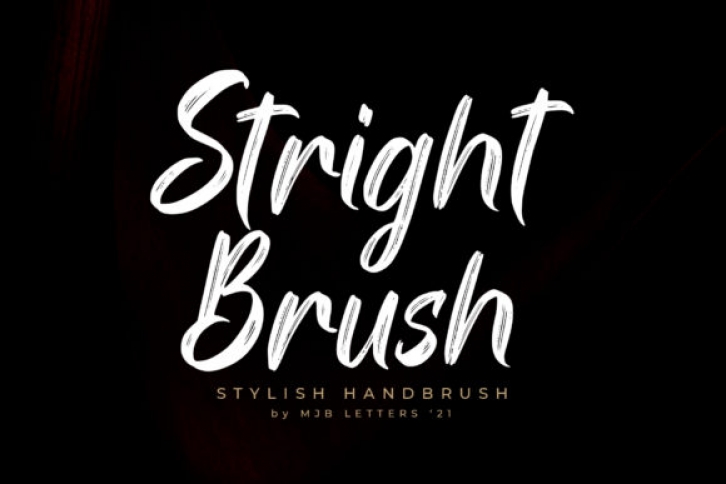 Stright Brush Font Download