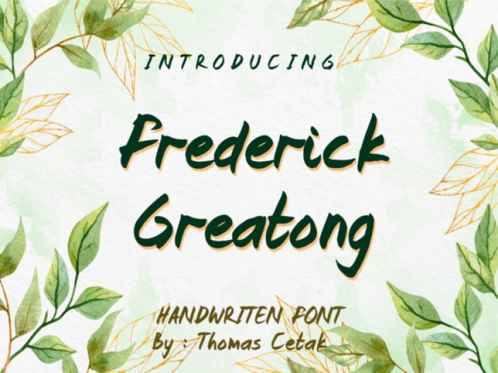 Frederick Greatong Font Download