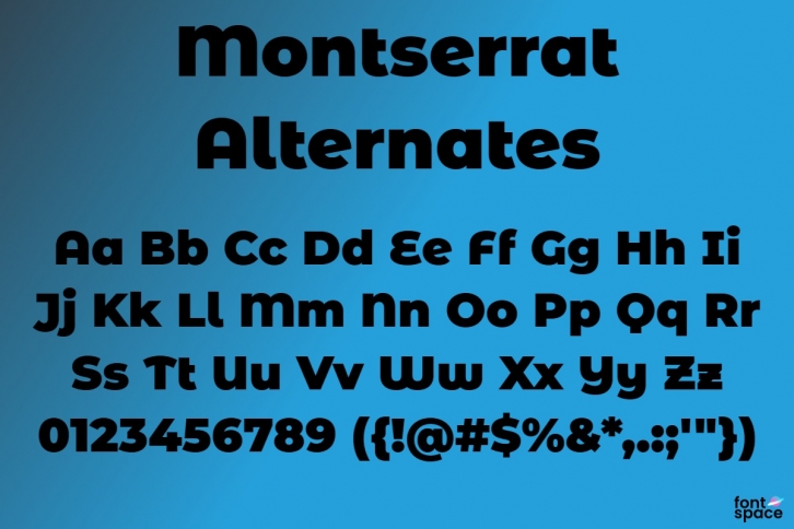 Montserrat Alternates Font Download