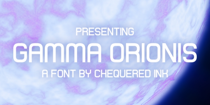 Gamma Orionis Font Download