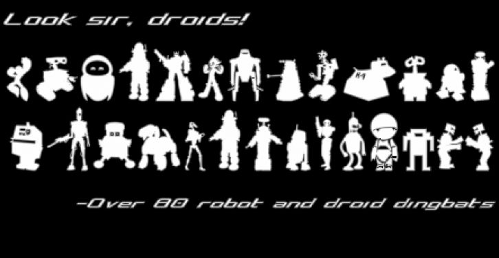 Look sir, droids! Font Download
