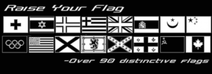 Raise Your Flag Font Download