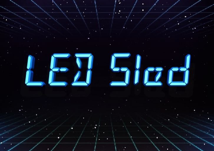 LED Sled Font Download
