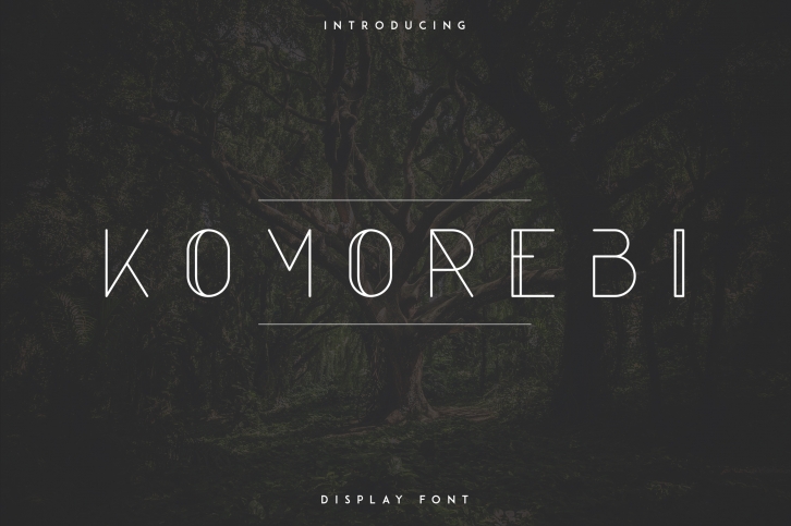 KOMOREBI DISPLAY FONT Font Download