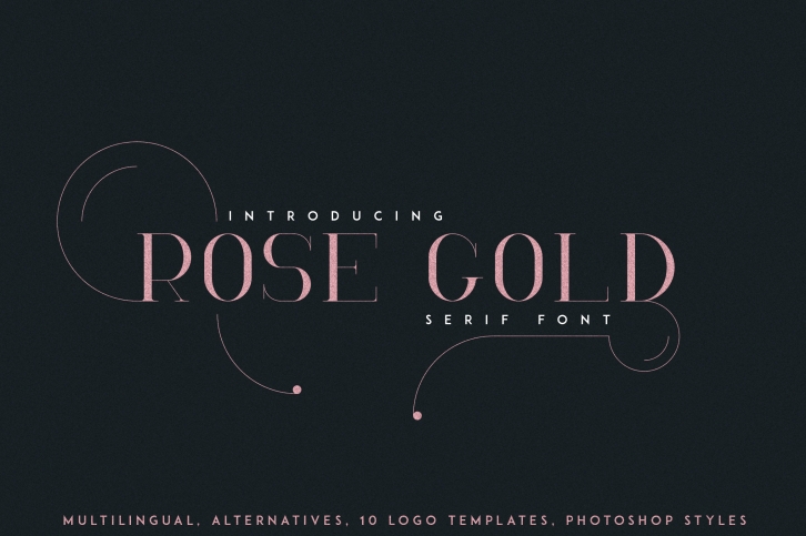 ROSEGOLD SERIF FONT Font Download