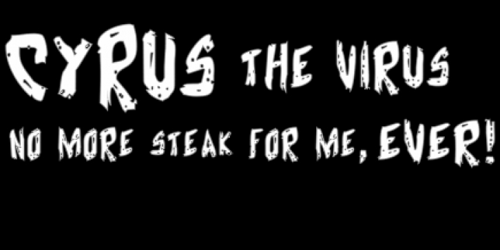 Cyrus the Virus Font Download