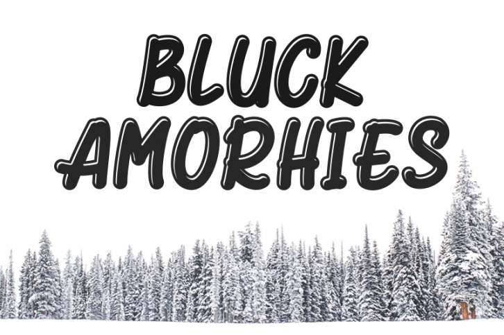 Bluck Amorhies Font Download