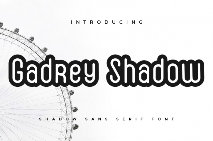 Gadrey Shadow Font Download