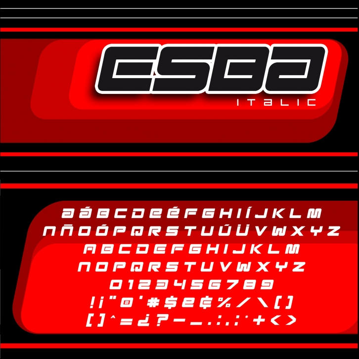 Esba - Italic Font Download