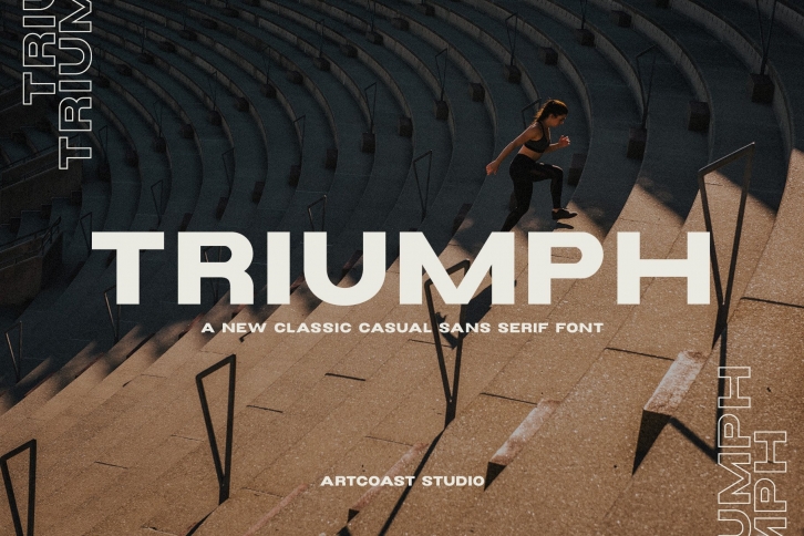 Triumph Wide Sans Serif Font Font Download
