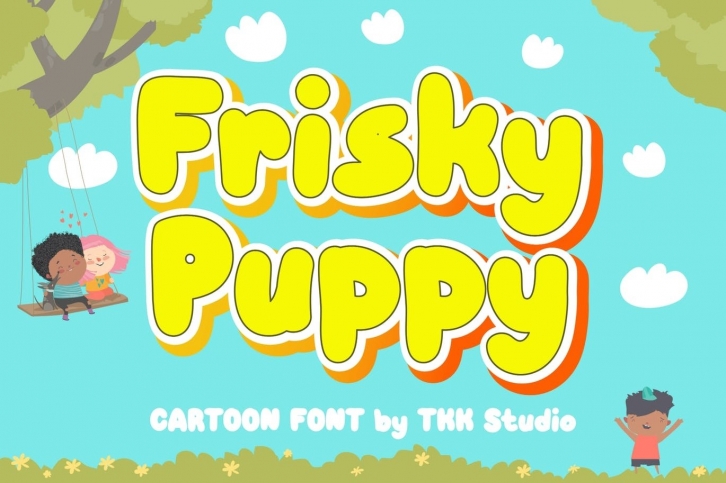 Frisky Puppy - Cartoon Font Font Download