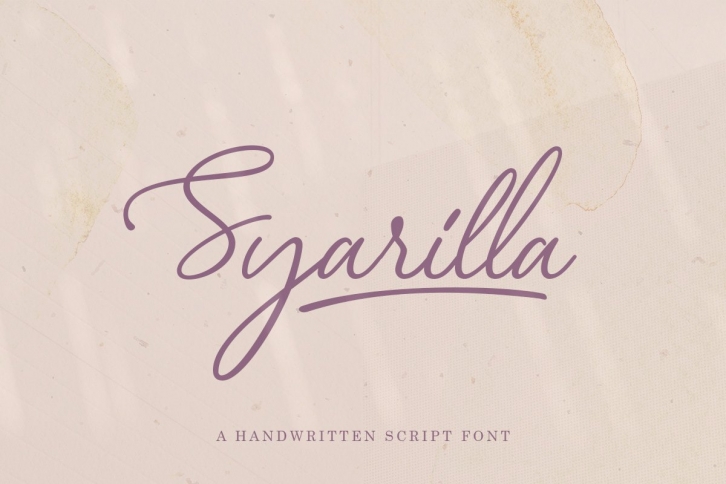 Syarilla - Handwritten Font Font Download