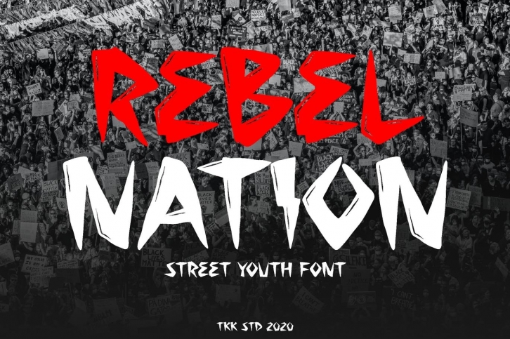 Rebel Nation - Tattoo Graffiti Font Font Download