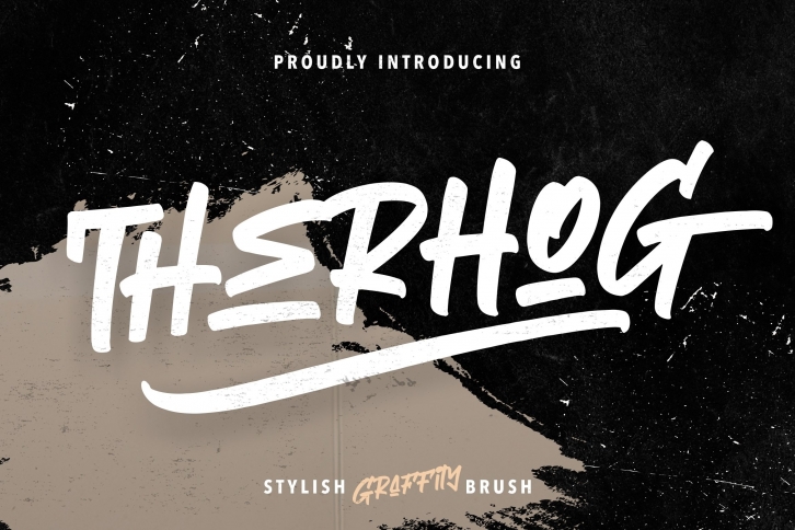 Therhog Graffiti Brush Font Download