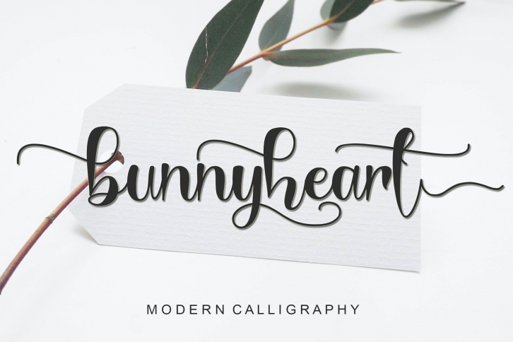 Bunnyheart - Modern Calligraphy Font Download