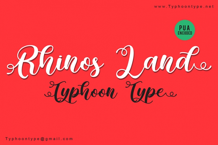 Rhinos Land Font Download