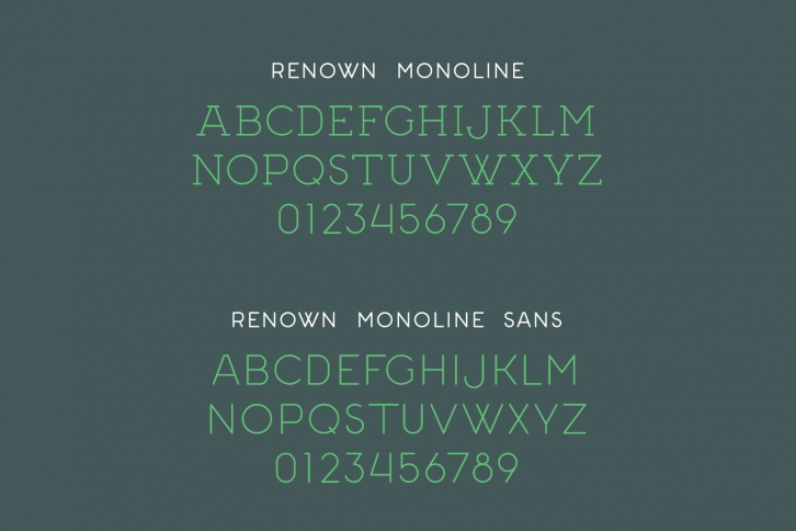 Renown Monoline Font Download