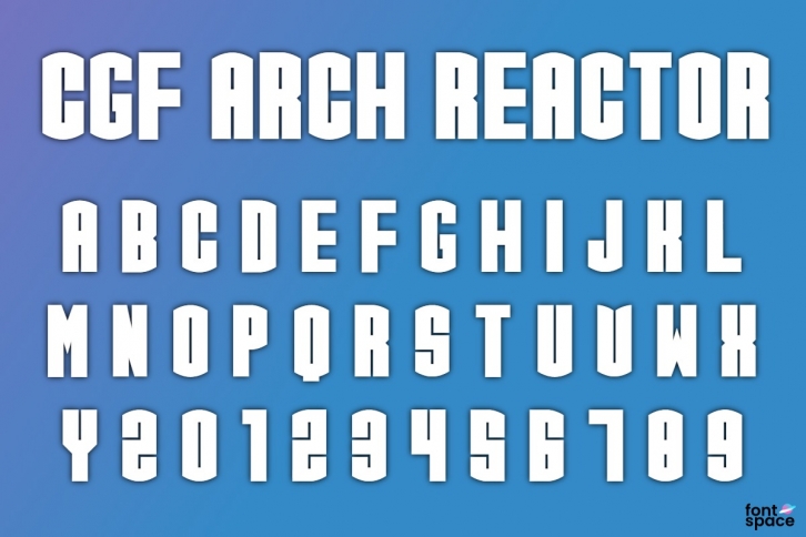 CGF Arch Reactor Font Download