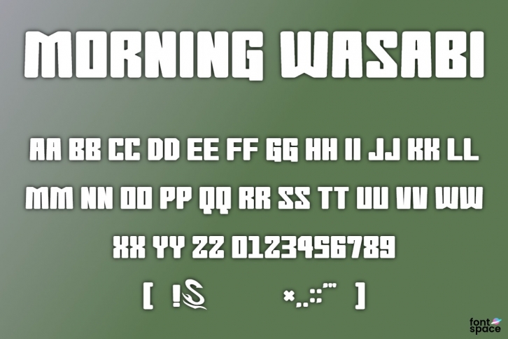 Morning Wasabi Font Download