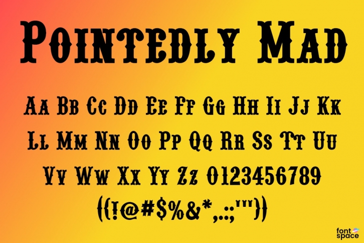 Pointedly Mad Font Download