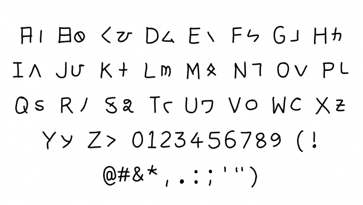 Sanskrit katakana Font Download