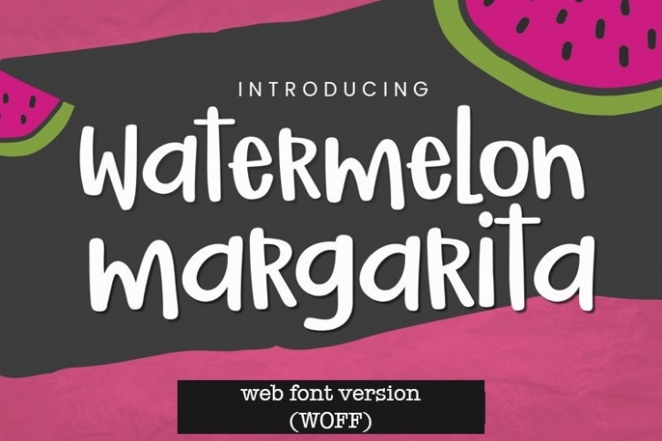 WEB FONT Watermelon Margarita Handwritten Font - WOFF File Font Download