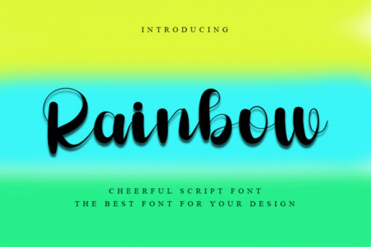 Rainbow Font Download