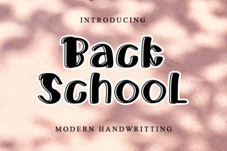 Back School Font Download