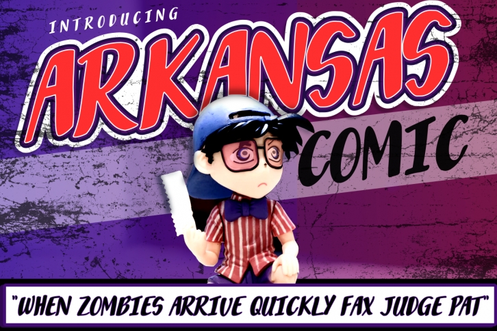 Arkansas Comic Font Download