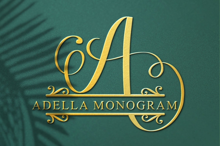 adella monogram Font Download