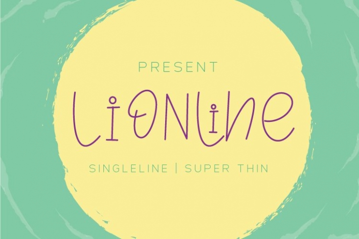 Lionline Super Thin - Single Line Font Font Download
