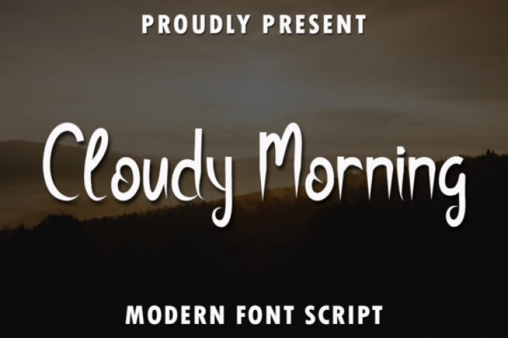 Cloudy Morning Font Download