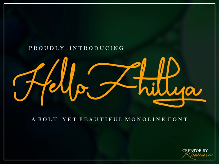 Hello Fhillya Font Download