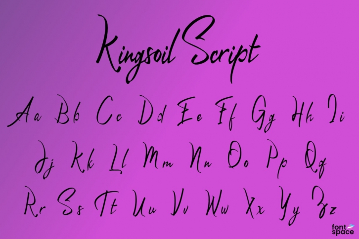 Kingsoil Scrip Font Download
