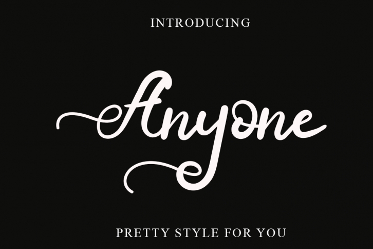 Anyone Scrip Font Download