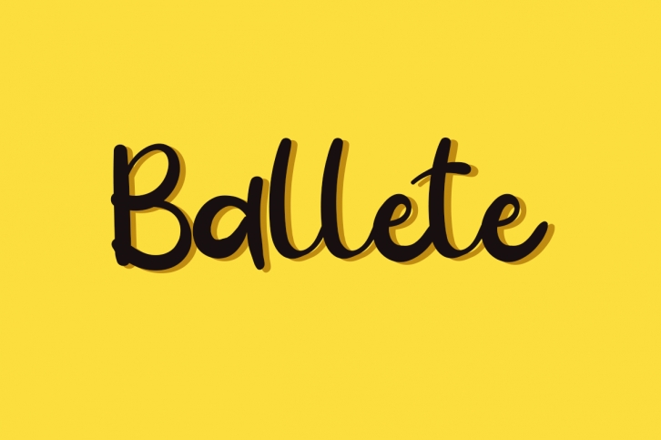 Ballete Font Download