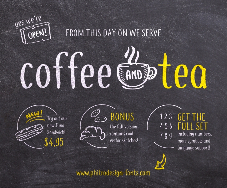 Coffee+tea Font Download