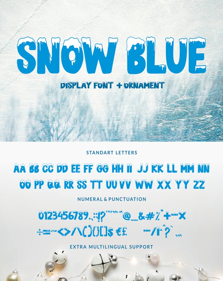 SNOW BLUE Font Download