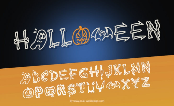 PW HALLOWEEN Font Download