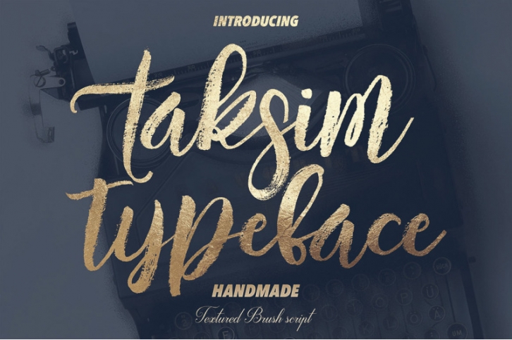 Taksim Brush Font Font Download