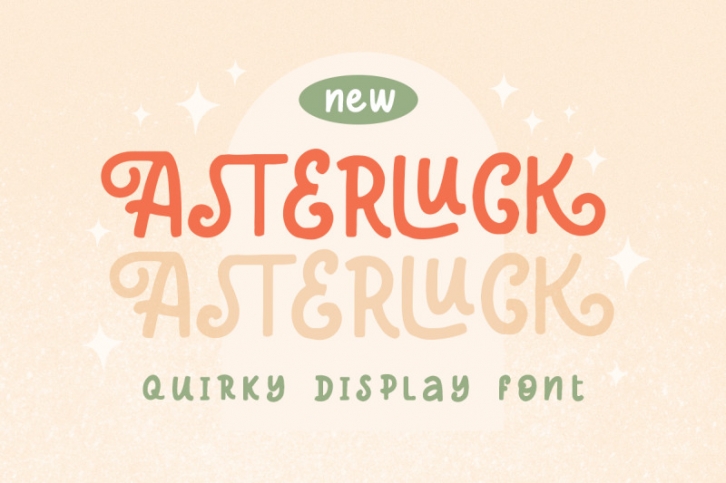 Asterluck - Quirky Display Font Font Download
