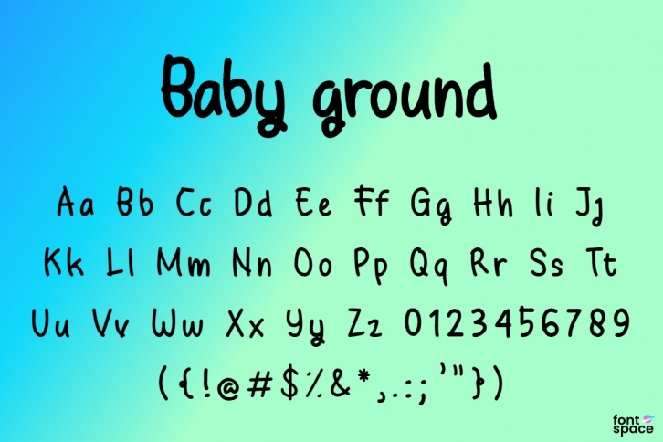 Baby Ground Font Download