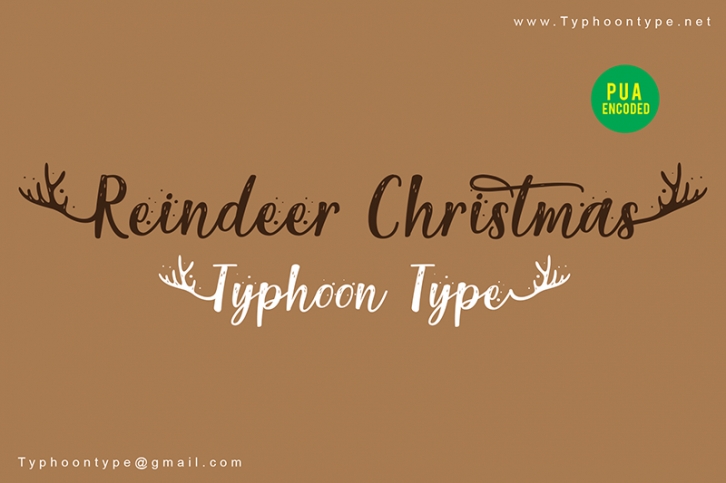 Reindeer Christmas Font Download