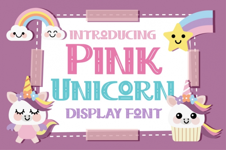 Pink Unicorn Font Font Download