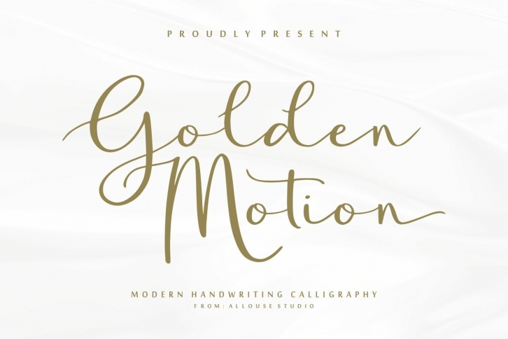 Web Font - Golden Motion Font Download