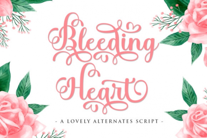 Bleeding Heart Font Download