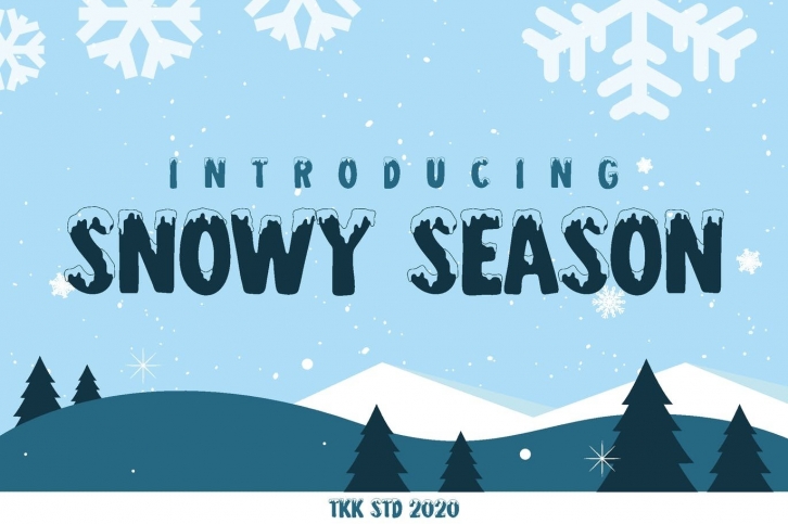 Snowy Season - Kids Font Font Download